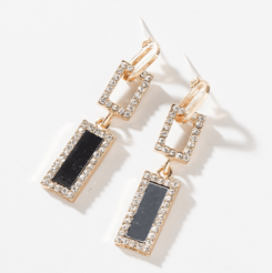 Enter Locking Square Earrings