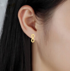 Ribbon Stud Earrings