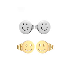 Happy Smiley Face Stud Earrings