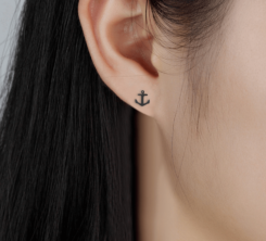 Anchor Stud Earrings