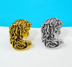Medusa Vintage Brooch Pin